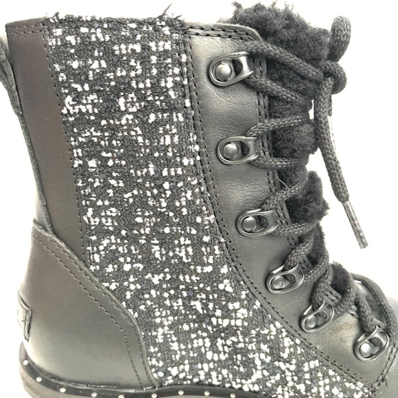 NEW Sorel Black Lennox Lace Cozy Waterproof Boots US 8 - Picture 4 of 11